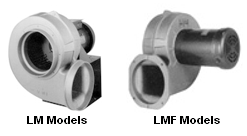 Models LM and LMF centrifugal blowers
